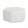 Sunpan Spezza Coffee Table - Marble Look - Cream - Front Angle - Sunpan Spezza Coffee Table - Marble Look - Cream - Front Angle