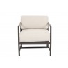 Pietra Club Chair in Echo Ash, No Welt - Front Angle