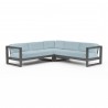 Redondo Sectional in Canvas Skyline, No Welt - Front Side Angle