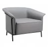 Burry Accent Chair in Slate Gray - Angled - Burry Accent Chair in Slate Gray - Angled