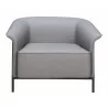 Burry Accent Chair in Slate Gray - Front - Burry Accent Chair in Slate Gray - Front