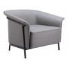 Burry Accent Chair in Slate Gray - Angled 2