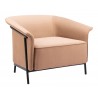Burry Accent Chair in Tan - Angled 1