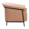 Burry Accent Chair in Tan - Side - Burry Accent Chair in Tan - Side