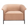 Burry Accent Chair in Tan - Front