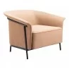 Burry Accent Chair in Tan - Angled 2 - Burry Accent Chair in Tan - Angled 2