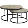 Drey Round Nesting Coffee Tables - Nested