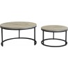 Moe's Home Collection Drey Round Nesting Coffee Table - Set Of Two - Set in Separated View