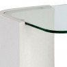 Sunpan Odis End Table White - Closeup Top Angle