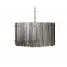 Sunpan Kore Chandelier Small - Nickel / Smoke Grey - Front Angle