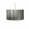 Sunpan Kore Chandelier Small - Nickel / Smoke Grey - Front Angle - Sunpan Kore Chandelier Small - Nickel / Smoke Grey - Front Angle