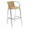 Anodized Or Powder Aluminum Frame Barstool - BW-51 - Tan - Anodized Or Powder Aluminum Frame Barstool - BW-51 - Tan