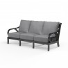 Monterey Sofa in Canvas Granite w/ Self Welt - Front Side Angle
