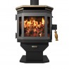 Catalyst Wood Stove With Soapstone Top - Charcoal Door - Front