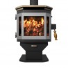 Catalyst Wood Stove With Soapstone Top - Pewter Door