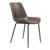Byron Dining Chair Brown - Angled