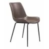 Byron Dining Chair Brown - Angled - Byron Dining Chair Brown - Angled