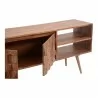 Moe's Home Collection O2 Tv Cabinet - Brown - Closeup Side Opened Angle - Moe's Home Collection O2 Tv Cabinet - Brown - Closeup Side Opened Angle