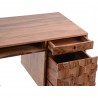 Moe's Home Collection O2 Desk in Brown  - Side Closeup Top Angle