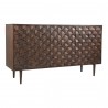 Moe's Home Collection Pablo 3-Door Sideboard - Brown - Front Side Angle