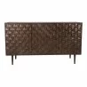 Moe's Home Collection Pablo 3-Door Sideboard - Brown - Front Angle - Moe's Home Collection Pablo 3-Door Sideboard - Brown - Front Angle