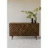 Moe's Home Collection Pablo 3-Door Sideboard - Brown -Lifestyle - Moe's Home Collection Pablo 3-Door Sideboard - Brown -Lifestyle