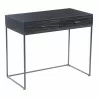 Moe's Home Collection Atelier Desk, Black - Front Side Angle - Moe's Home Collection Atelier Desk, Black - Front Side Angle
