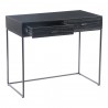 Atelier Desk Black - Angled with Opened Drawer