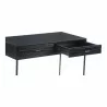 Atelier Desk Black - Angled with Opened Drawer - Atelier Desk Black - Angled with Opened Drawer