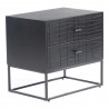 Moe's Home Collection Atelier Nightstand, Black - Front Side Angle