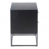 Moe's Home Collection Atelier Nightstand, Black - Side Angle