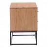 Moe's Home Collection Atelier Nightstand, Natural - Side Angle