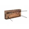 Crawford and Burke Monroe Reclaimed Wood 48" Media Console, Lower Angle - Crawford and Burke Monroe Reclaimed Wood 48" Media Console, Lower Angle