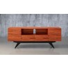 Furnitech Signature Collection Mid-Century Modern TV Console In Wood - Front Angle
