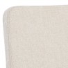 Sunpan Hilda Swivel Dining Armchair - Chacha Cream - Closeup Top Angle