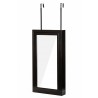 Modern Wall-Hanged Mirror Jewelry Cabinet Storage Armoire Esspresso