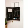 Modern Wall-Hanged Mirror Jewelry Cabinet Storage Armoire Esspresso - Opened - Modern Wall-Hanged Mirror Jewelry Cabinet Storage Armoire Esspresso - Opened