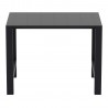Compamia Vegas Bar Table 39 inch to 55 inch Extendable Table Black, Dark Gray, Taupe, White, Front Angle