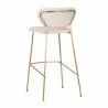 Sunpan Odesa Barstool - Dillon Cream - Back Side Angle - Sunpan Odesa Barstool - Dillon Cream - Back Side Angle