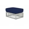 Miami Ottoman in Echo Midnight w/ Self Welt - Front Side Angle - Miami Ottoman in Echo Midnight w/ Self Welt - Front Side Angle