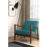 Alpine Furniture Zephyr Lounge Chair in Turquoise - Lifestyle