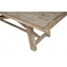 Alpine Furniture Newberry Extension Dining Table, Weathered Natural - Closeup Top Angle