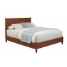Alpine Furniture Flynn Standard King Platform Bed in Acorn - Front Side Angle