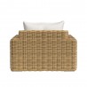 Sunset West Playa Oversized Club Chair in Soothe Pearl with Flange Welt - Back View