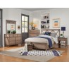 Alpine Furniture Potter Full Size Bed Headboard in French Truffle - Lifestyle