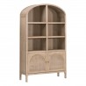 Essentials for Living Cane Storage Bookcase - Front Side Angle