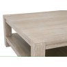 Essentials for Living Adler Square Coffee Table - Edge Closeup Side Angle