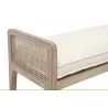 Essentials for Living Leone Bench - Seat Closeup Angle - Essentials for Living Leone Bench - Seat Closeup Angle