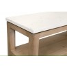 Essentials for Living Emerie Narrow Console Table - Side Closeup Top Angle