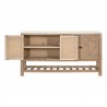 Essentials for Living Willow Media Sideboard - Front Opened View